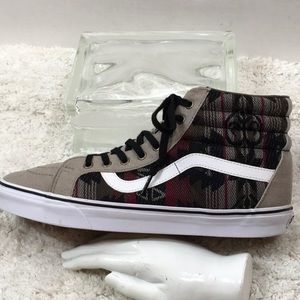 Vans plaid high tops men’s 12